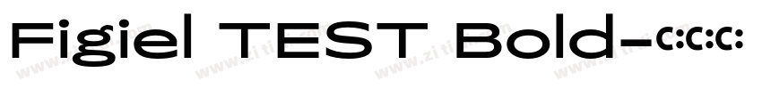 Figiel TEST Bold字体转换